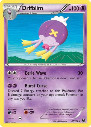 Drifblim 047  XY  Steam Siege - Uncommon