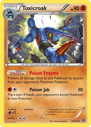 Toxicroak/114  XY  Steam Siege - Rare