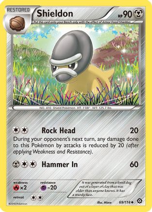 Shieldon 069  XY  Steam Siege - Uncommon