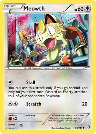 Meowth 088  XY  Steam Siege - Common