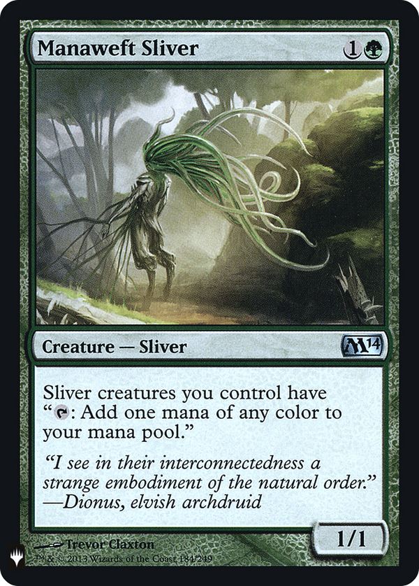 Manaweft Sliver (M14) (LIST-184) - The List Foil