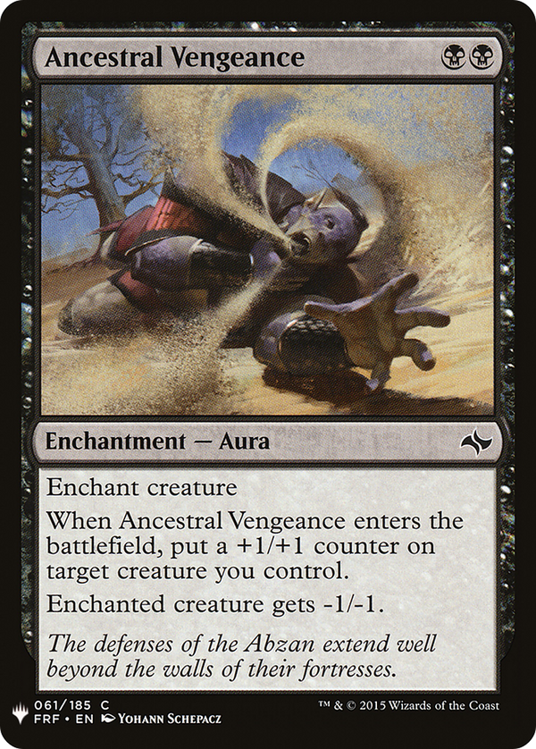 Ancestral Vengeance (LIST-061) - The List