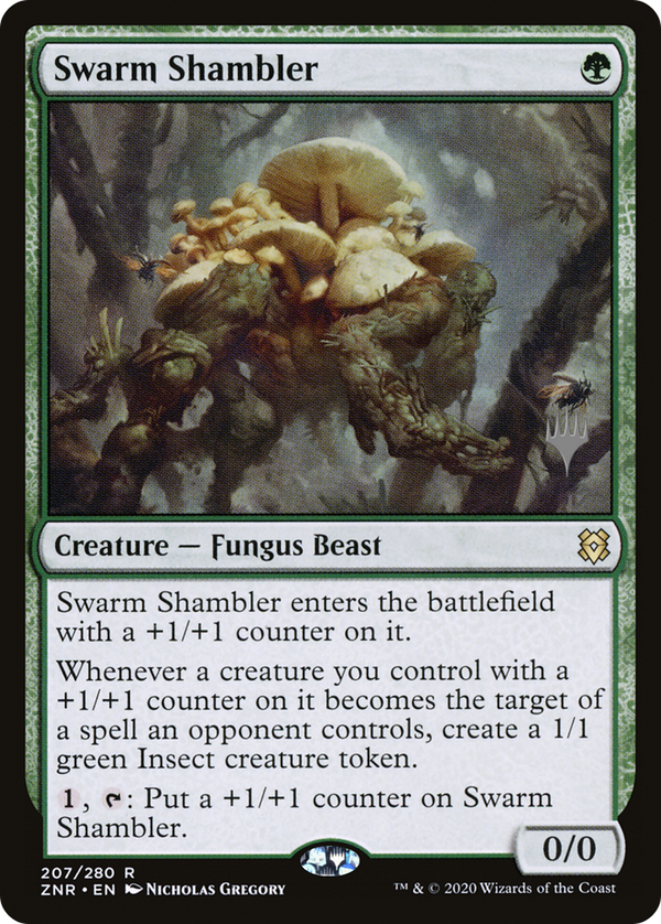 Swarm Shambler (PPZNR-207) - Zendikar Rising Promos