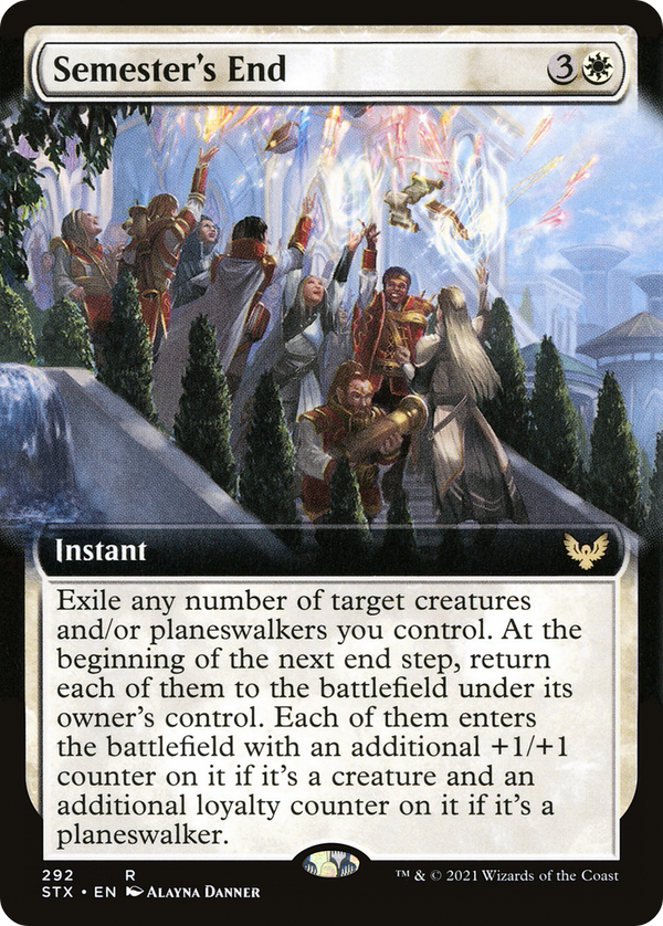 Semester's End (Extended Art) (STX-292) - Strixhaven: School of Mages: (Extended Art)