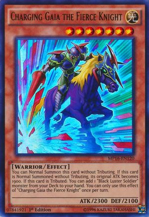Charging Gaia the Fierce Knight (MP16-EN120) - 2016 Mega-Tins Mega Pack 1st Edition