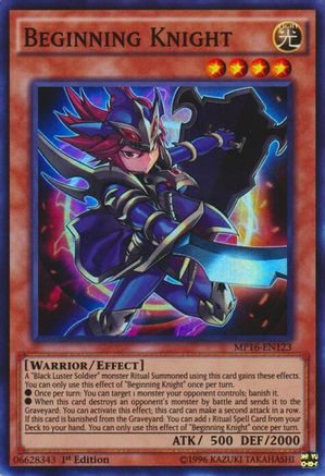 Beginning Knight (MP16-EN123) - 2016 Mega-Tins Mega Pack 1st Edition