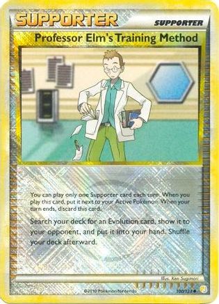 Professor Elm's Training Method - 100/123 (League Promo)/123  - Reverse Holofoil League & Championship Cards - Promo