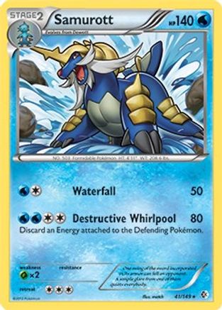 Samurott - 41/149 (BW Boundaries Crossed)/149  Deck Exclusives - Rare