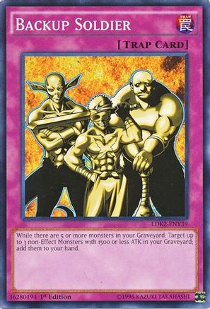 Backup Soldier (LDK2-ENY39) - Legendary Decks II Unlimited