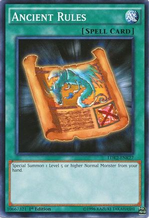 Ancient Rules (LDK2-ENK27) - Legendary Decks II 1st Edition