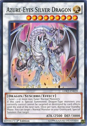Azure-Eyes Silver Dragon (LDK2-ENK39) - Legendary Decks II 1st Edition