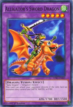 Alligator's Sword Dragon (LDK2-ENJ43) - Legendary Decks II 1st Edition