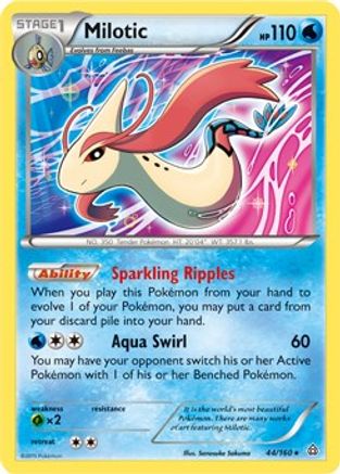 Milotic (XY Primal Clash) 044/160  Deck Exclusives - Rare