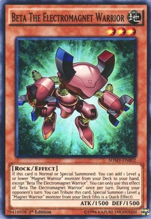 Beta The Electromagnet Warrior (SDMY-EN002) - Structure Deck: Yugi Muto 1st Edition