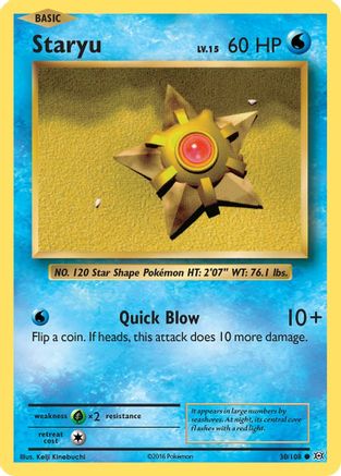 Staryu 030  XY  Evolutions - Common