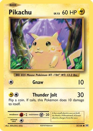 Pikachu 035  XY  Evolutions - Common