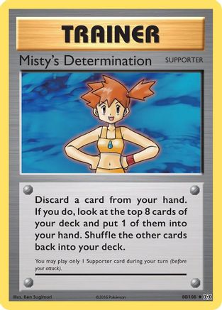 Misty's Determination 080  XY  Evolutions - Uncommon