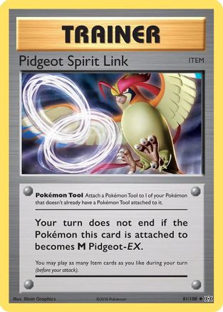 Pidgeot Spirit Link 081  XY  Evolutions - Uncommon