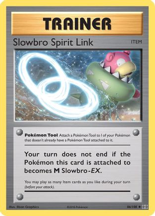 Slowbro Spirit Link 086  - Reverse Holofoil XY  Evolutions - Uncommon