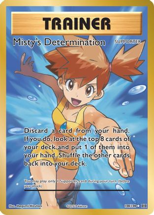 Misty's Determination (Full Art) 108  - Holofoil XY  Evolutions - Ultra Rare