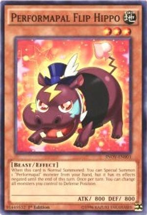 Performapal Flip Hippo (INOV-EN003) - Invasion: Vengeance 1st Edition