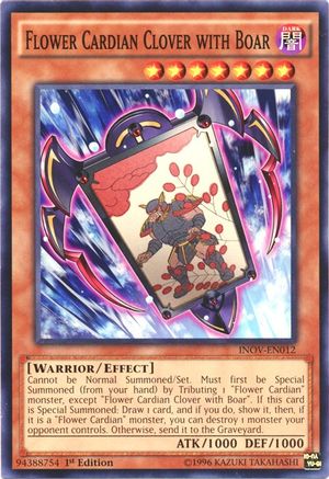 Flower Cardian Clover with Boar (INOV-EN012) - Invasion: Vengeance 1st Edition