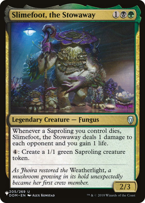 Slimefoot, the Stowaway (LIST-205/269) - The List