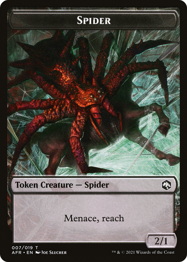 Spider Token (AFR-007) - Adventures in the Forgotten Realms Tokens