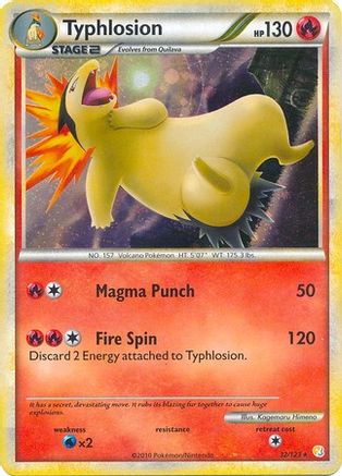 Typhlosion - 32/123 (Cosmos Holo)/123  - Holofoil Deck Exclusives - Holo Rare