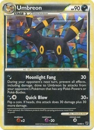 Umbreon - 10/90 (Cracked Ice Holo)/090  - Holofoil Deck Exclusives - Holo Rare