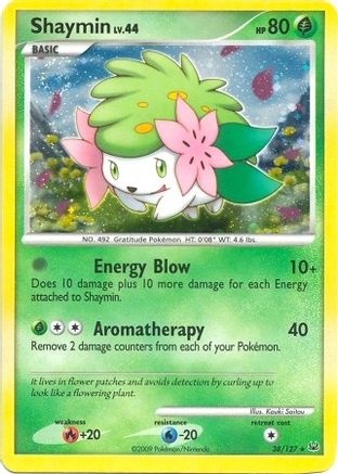 Shaymin - 38/127 (DPPt Platinum)/127  - Holofoil Deck Exclusives - Holo Rare