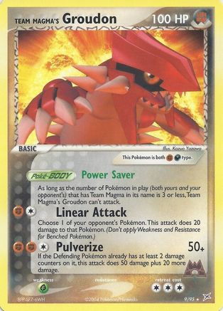 Team Magma's Groudon - 9/95 (EX Team Magma vs Team Aqua)/095  Deck Exclusives - Rare