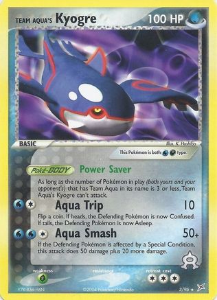 Team Aqua's Kyogre - 3/95 (EX Team Magma vs Team Aqua)/095  Deck Exclusives - Rare