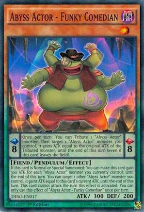 Abyss Actor - Funky Comedian (DESO-EN017) - Destiny Soldiers 1st Edition