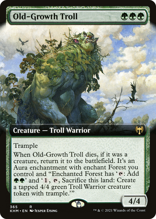 Old-Growth Troll (Extended Art) (KHM-365) - Kaldheim: (Extended Art) Foil