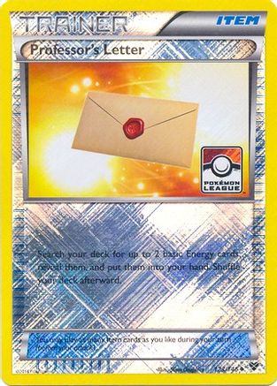 Professor's Letter (Pokemon League) 123/146  - Reverse Holofoil League & Championship Cards - Promo