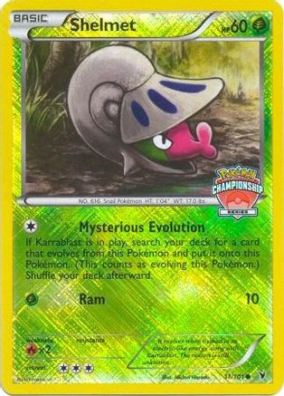 Shelmet - 11/101 (Championship Series)/101  - Reverse Holofoil League & Championship Cards - Promo