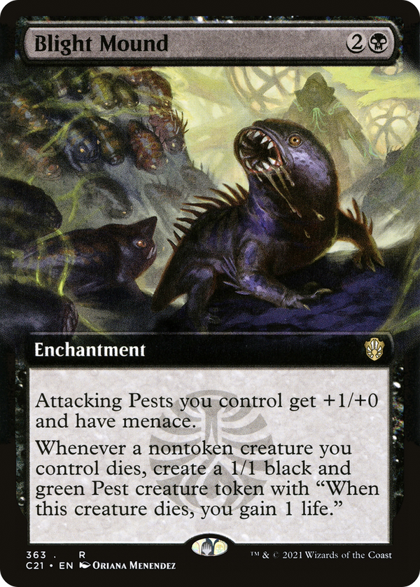 Blight Mound (Extended Art) (C21-363) - Commander 2021: (Extended Art)