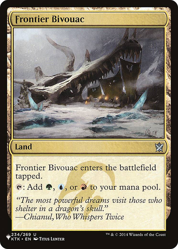 Frontier Bivouac (KTK) (LIST-234) - The List