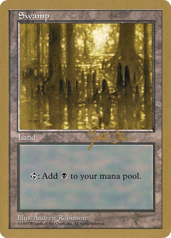 Swamp (442) - 1997 Jakub Slemr (5ED) (WCD-) - World Championship Decks 1997