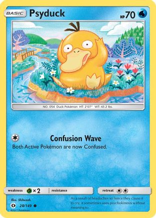 Psyduck 028  SM Base Set - Common