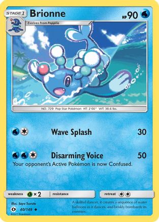 Brionne 040  - Reverse Holofoil SM Base Set - Uncommon