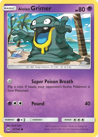 Alolan Grimer 057  SM Base Set - Common