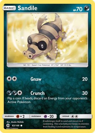 Sandile 083  - Reverse Holofoil SM Base Set - Common