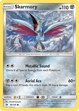 Skarmory 088  SM Base Set - Common