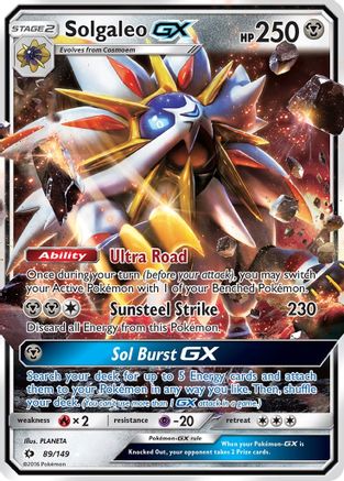 Solgaleo GX 089  - Holofoil SM Base Set - Ultra Rare