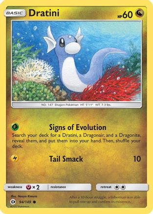 Dratini 094  - Reverse Holofoil SM Base Set - Common