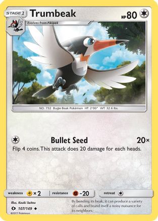 Trumbeak 107  SM Base Set - Uncommon