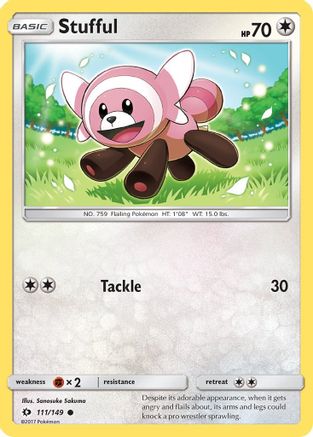 Stufful 111  - Reverse Holofoil SM Base Set - Common