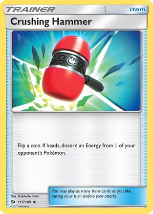Crushing Hammer 115  - Reverse Holofoil SM Base Set - Uncommon